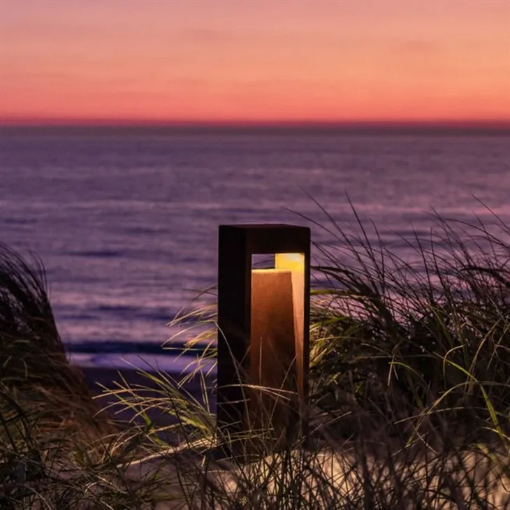 corten steel Led lights boxes
